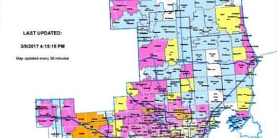 Η Detroit edison διακοπή ρεύματος χάρτης
