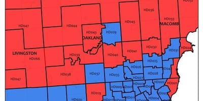 Χάρτης του Detroit area