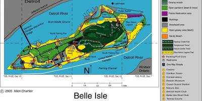 Χάρτης της Belle Isle, Ντητρόιτ