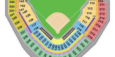 Χάρτης της comerica park